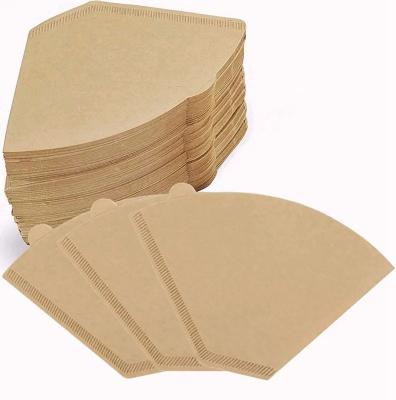 China Modernes kegelförmiges Kaffeepad-Filterpapier, weiß, 0,30–0,32 mm, 100 Stück/Beutel zu verkaufen