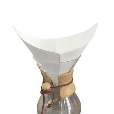 Chine Le papier filtre jetable de café de Chemex d'égouttement classique de 6 tasses a blanchi à vendre