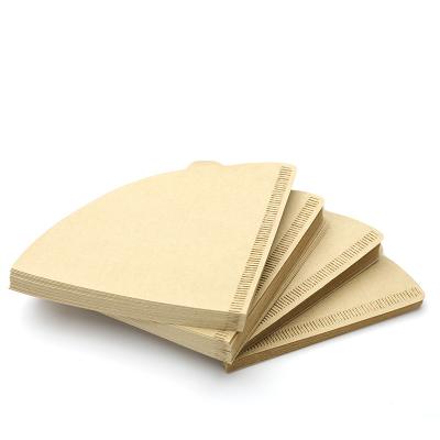 Chine Filtre de papier de café de Brown de forme de v de catégorie comestible pour le dispositif d'écoulement de café à vendre