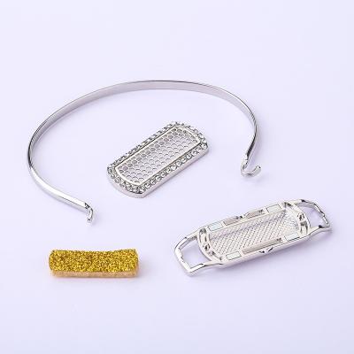 China FASHIONABLE Geometric Rectangular Stainless Fashion Couples Aromatherapy Wild Detachable Bracelet European and American Style for sale