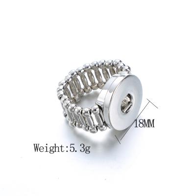 China European and American BOHEMIA Fashion Round Ring Spring Cavity Alloy Adjustable DIY Button Ring for sale