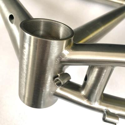 China Titanium Bike Frame BMX Titanium Folding Road Bicycle Frame GR9 for sale