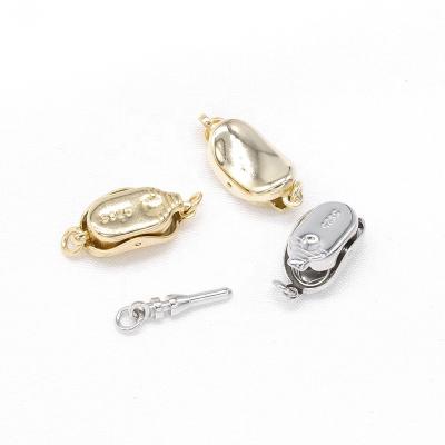 China Fashionable Clasp DIY Jewelry 925 Sterling Silver Clasp For Pearl 7-11mm Suitable for sale