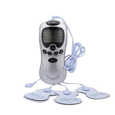 China Slim Massager Body Neck Massager Acupuncture Body Care Massager Digital Therapy Machine LCD Screen 4 Plastic Pads for sale