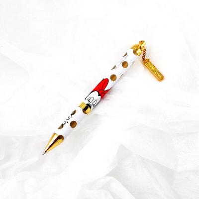 China Pen Various promotional designs for metal mini ballpoint pen with pendant for sale