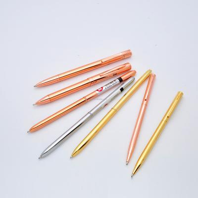 China Promotional Pen Rose Gold Plated Metal Pen for sale