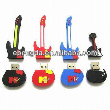 China Flash drive 2gb 4gb, 4gb usb bracelet pvc bulk violin usb flash drive in guitar shape, fancy design usb flash drives 4gb for sale