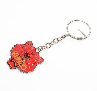 China Over 5 Years New Design Lacquer Metal Key Ring Keychain Custom Lacquered Enamel Keychain for sale