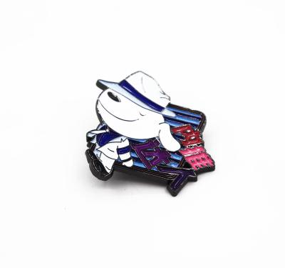 China Popular Custom Badge Pin Cartoon Anime Brooch Europe Metal Stainless Steel Badge Painting Badge for sale