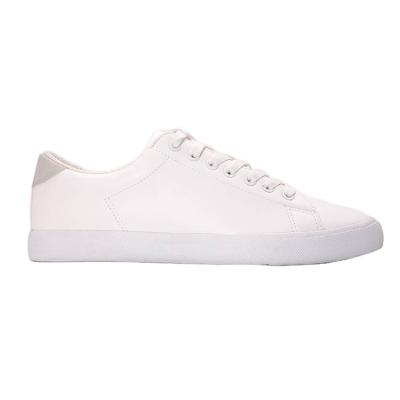 China Fashion Trend White PU Leather Casual Sneakers Walking Style Skateboard Sports Shoes For Men for sale