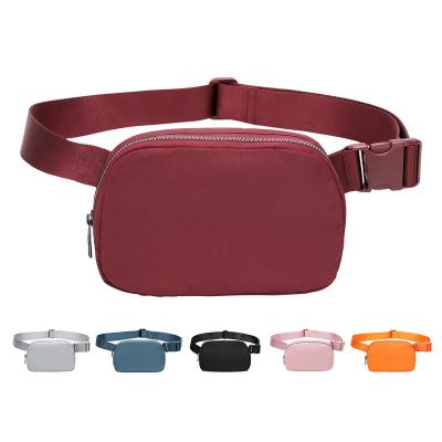 China NO Wholesale Nylon Fanny Pack Bag Unisex Mini Belt Bag With Adjustable Strap For Travel Running Hiking for sale