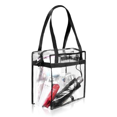 China Hot Selling Customized Accept Customized Luxury Low Price Portable Sustainable Clear Log Bag With Handles for sale