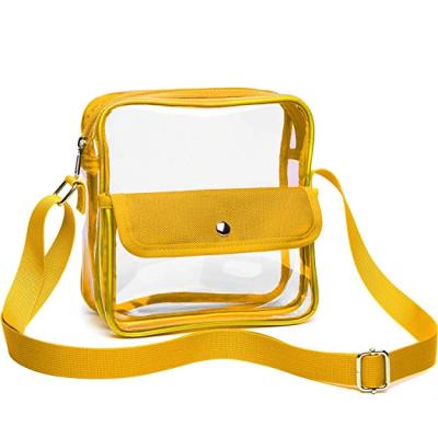 China Factory Supply Customized High Quality PVC Cross - Body Bag Classic Style Transparent Elegant Custom Clear Bags for sale