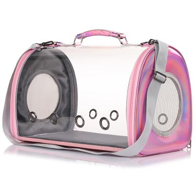 China Hot Sale Pet Cat Bag Durable Transparent Cat Eco-friendly Carrier Bag Breathable For Keeping Cats Safely Contained for sale