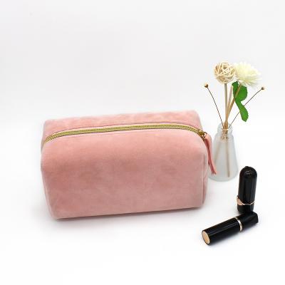 China Customized Is Ok Unique Premium Digital Printing Velvet Beauty Case Makeup Brush Pouch Bag Velvet Cosmetic Makeup Bag for sale