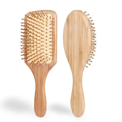 China Long Cushion Handle Air Cushion Massage Bamboo Wooden Bristle Hair Brush for sale