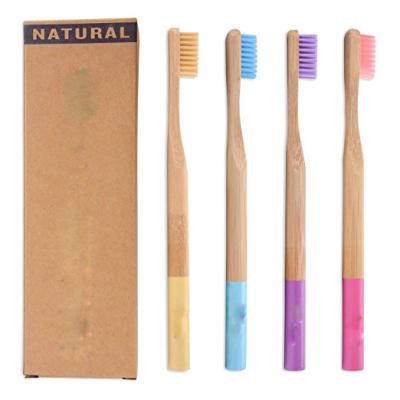 China Wholesale 100% Eco-Friendly Natural Bamboo Toothbrush Charcoal Biodegradable Natural Bamboo Toothbrush for sale