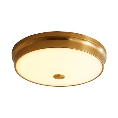 China Modern American Ceiling Lamp Living Room Copper Ceiling Lamp Dining Room Ceiling Light Bedroom Ceiling Lamp for sale