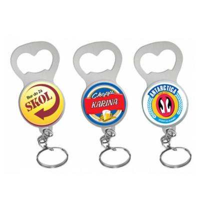 China Cheap Viable Custom Souvenir 3D Metal Bottle Key Chain Stainless Steel Beer Wine Bottle Opener for sale