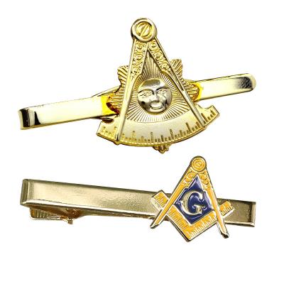 China Masonic Metal Brass Soft Enamel Maker Collar Link Clip Customized Link Pins for sale