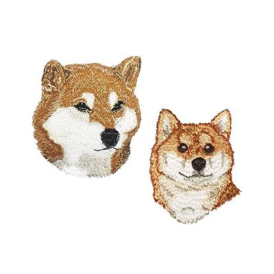 China 3D Bespoke Cute Kids Cartoon Dog Embroidery Patch for sale