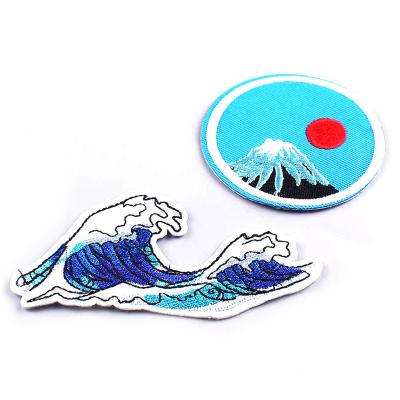 China Custom 3D Artist Merchandise Surf Embroidered Patch for sale