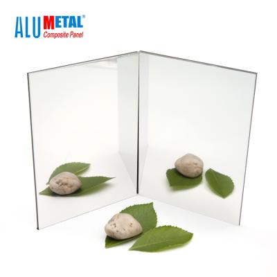 China Decorative Material Alucobond Wall Cladding Mirror Insulated Aluminum Composite Panel Price In China for sale