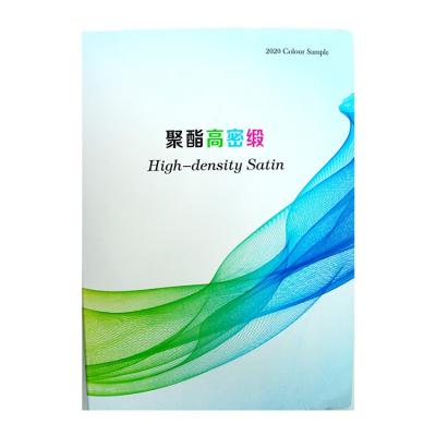 China Woven High Density Satin 400+ Colors Sample Book for sale