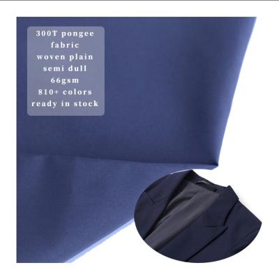 China Plain Memory 50D*50D 300T Polyester Pongee Cloth Suit Material Fabric For Men's Pongee Suits Striping Cloth for sale