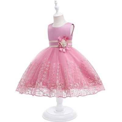 China Washable Princess Flower Dress Baby Toddler Embroidered Lace Party Babies Dress Girls Birthday Wedding Party Dresses for sale