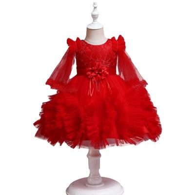 China Factory Latest Washable Girls Dress Piano Performance Dress Princess Dress Gauze Tutu Skirt for sale