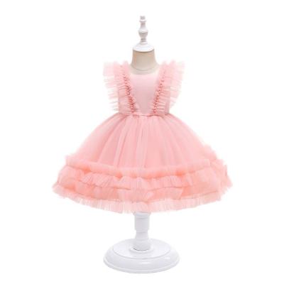 China Manufacturer's latest Bow-knot tutu skirt contrast color princess dress washable for sale