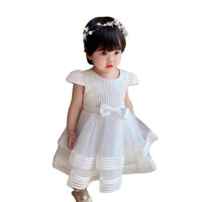 China Best Selling Baby Girl Full Moon Dress Kids Birthday Princess Washable Dress for sale