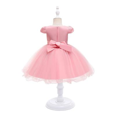 China Washable the latest hot sale Arc-knot tutu skirt contrast color princess dress for sale