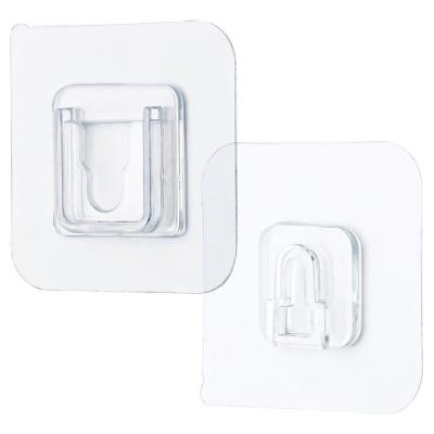 China CLASSIC Double Sided Adhesive Strong Transparent Wall Hooks Hanger Suction Cup Sucker Wall Storage Rack For Kitchen Bathroom for sale