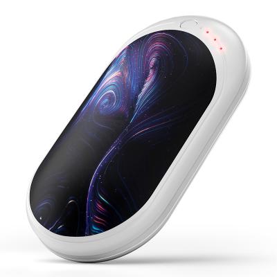 China Cute Hot 5200mAh LED Display OCOOPA Hand Warmer Power Bank Bag For Christmas Gifts for sale