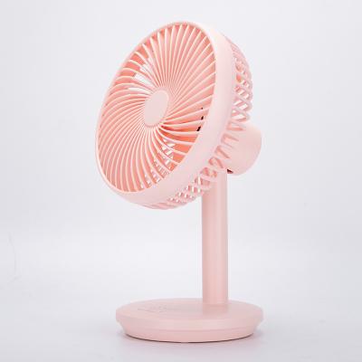 China 2022 Small Usb Button Control Fan Table Strong Wind Portable Rechargeable Desktop Fan 2022 Portable Cooling Air Fan for sale