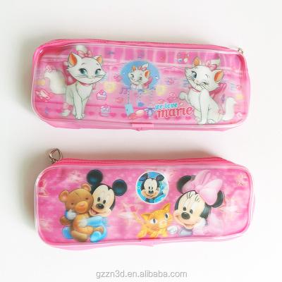 China Canton 3d environmental friendly plastic pencil case pencil case for kids for sale