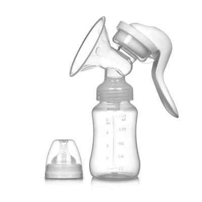 China Baby Care BPA Free Medical Grade Manual Breast Pump With Nipple Cover Baby Milk Pump For Sale for sale