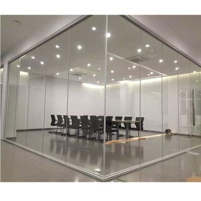 China Modern Office Furniture Aluminum Frame Glass Partition Wall for sale