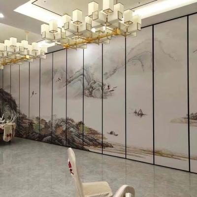 China Modern Frameless Higher Hotel Hotel Activity Soundproof Movable Partition Wall And Dining Room for sale