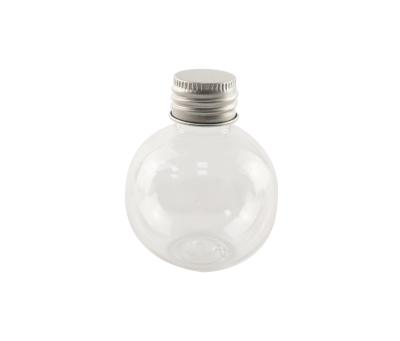 China Plastic PET Type Cleaning Bottle Or Cosmetic Bottles 2oz 60ml Clear Ball Shape With Spray Cap For Liquid Soap for sale