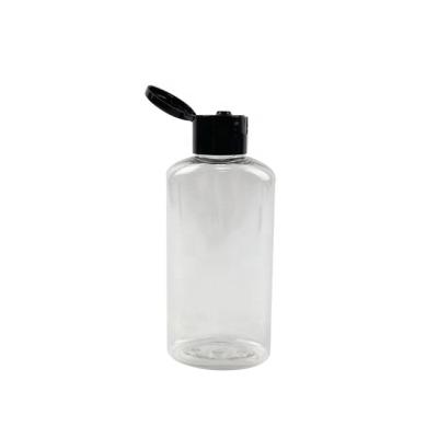 China Household Products 150ml Flat Shape Cosmetic Bottle PET Plastic Type For Body Lotion, Skin Care Cream Packaging Bottle for sale