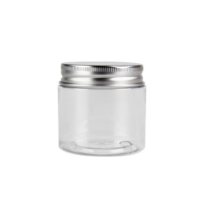 China 60g 60ml 2oz Eco-friendly Pet Jars 47/400 Plastic Container With Aluminum Seal And Lid For Cosmetic Scrubs Wholesale for sale