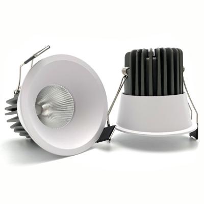 China Modern Aluminum Black And White 84mm 5w 7w 10w Recessed Recessed Downlight Housing for sale