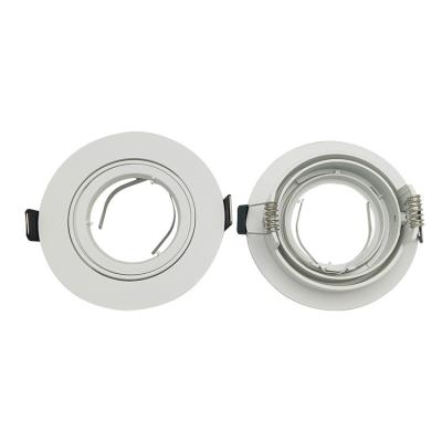 China Gu10 Mr16 Modern Aluminum Adjustable Recessed Light Fixture Mounting Fittings for sale