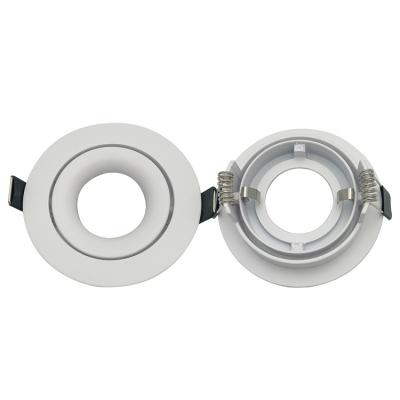 China Gu10 Mr16 Modern Aluminum Adjustable Recessed Light Fixture Mounting Fittings for sale