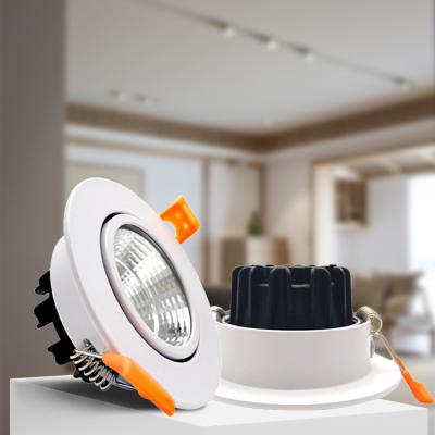 China Modern Enclosed Round Recessed Slim Led Scoop Lamp Downlight for sale