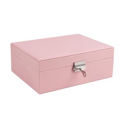 China Jewelry PU Jewelry Box Quantity In Stock Luxury Jewelry Box Jewelry Packaging for sale