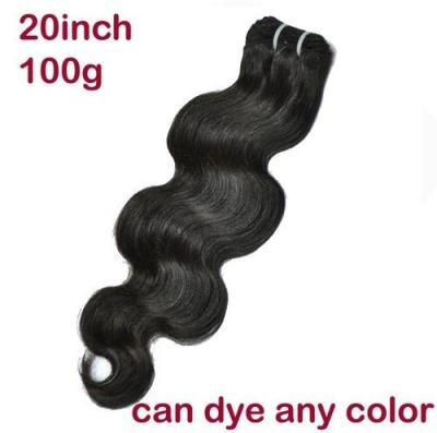 China 1PCS New 100g Body Wave 100% Brazilian Human Hair Extensions Dye Any Color 20'' for sale